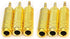 6PCS 3.5mm 1/8" Male Plug TRS to 6.35mm 1/4" Female Stereo Jack Adaptor-Gold Plated Converte,for Audio Earphone,Headphones ect...