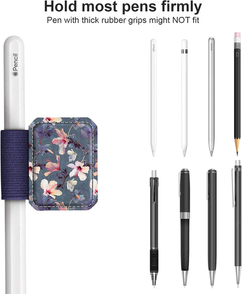 Fintie 4 Pack Pen Loop Holder for Apple Pencil Pro, Apple Pencil (USB-C) & Apple Pencil (1st / 2nd Gen) and Stylus Pens, Elastic Adhesive Leather ...