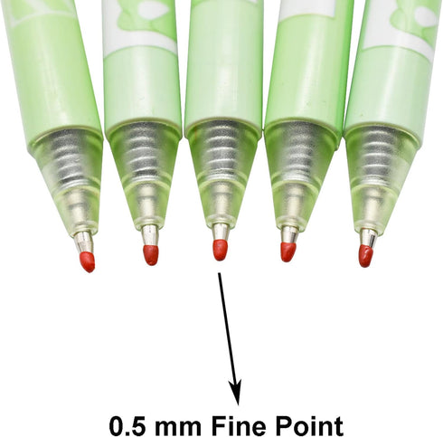 Maydahui 12PCS Green Matcha Frog Gel Pens Cute Cartoon Animal Pen Retractable Printing Pens Black Ink for Office School Party...