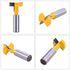 1/2" Shank Straight T-Slot & T-Track Slotting Cutter Router Bit Wood Groove Milling Cutter Woodworking Tool, 1-1/16 Inch Diameter...