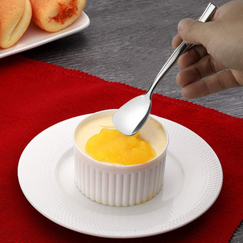 Set of 12 Stainless Steel Dessert Ice Cream Spoons, 5.51-INCH...