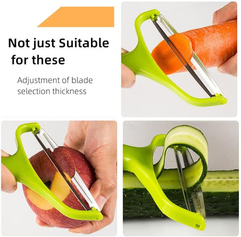 Vegetable Peeler Cabbage Cutting Machine MOANLMY shredded kitchen stainless steel peeling knife gadget shredded cabbage Coleslaw, a must-have tool...