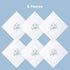 Selected Hanky Women's Cotton Handkerchiefs Flower Embroidered with Lace, Ladies Hankies 6 Pcs - Blue Floral...