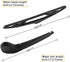 AUTOBOO Replacement For Focus 2012-2015 2016 2017 2018 Rear Windshield Wiper Blade Arm Set-Factory OE Style CV6Z17526C...