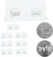 YOLOPLUS+ 8 Pack Shower Caddy Adhesive Hooks Replacement, Strong Sticker Hooks for Bathroom Shower Caddy Corner Shelf Basket Soap Dish Hanging Hoo...