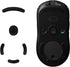 kwmobile Mouse Feet Replacement Compatible with Logitech G Pro Wireless Gaming Computer Mouse Skates Sticker - Black...