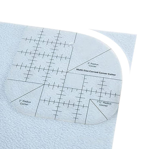Creative Curved Corner Cutter Quilt Ruler | Acrylic Sewing Patchwork Ruler Quilting Templates | DIY Sewing Supplies Sewing Template Patchwork Tool...