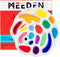 MEEDEN Porcelain Paint Palette, Ceramic Watercolor Pallet Mixing Tray, Rose Shaped Design...