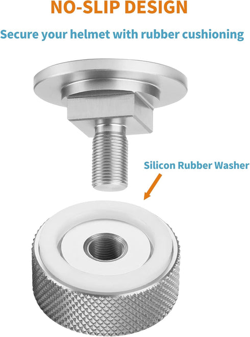 Welding Hood Fasteners, Aluminum Alloy Welding Hood Helmet Pipeliner Fasteners with Non-Slip Silicone Washer, Durable Welding Hood Accessories, Si...