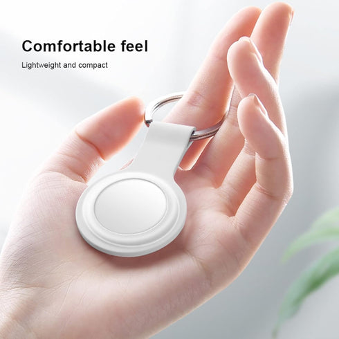 AirTag Keyring Silicone Case with Hook for Apple Air Tag GPS Tracker Bluetooth. Safety; Keys, Bags, Luggage, Bikes, Dog Cat Collar Anti- Lost Anti...