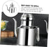 Stainless Steel Oil Pot Syrup Dispenser Tea Kettles Metal Oil Kettle Sauce Oil Mesh Strainer Pouring Kettle Grease Can Frying Oil Filter Soy Olive...