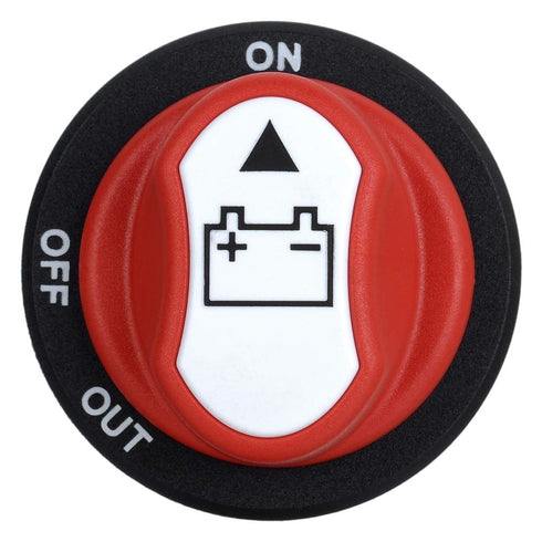 Jtron Car Battery Disconnect Switch MAX.50V DC 50A Cont 75A INT Battery Master Cut Off Isolator Switch Waterproof for Car Motorcycle Marine Boat A...