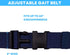 Gait Belt with Plastic Buckle by LiftAid - Transfer and Walking Aid with Belt Loop Holder for Assisting Therapist, Nurse, Home Care - 60"L x 2"W (...