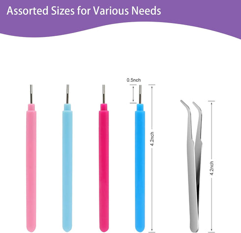 KITANIS 9 Pieces Multifunctional Slotted Quilling Tool and Supplies Kit Ergonomic for Beginner, Advanced Quiller, DIY, Handcraft, Scrapbooking, Ca...