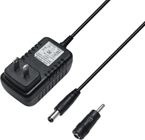 12V 1A Power Supply Adapter AC to DC Plug 5.5mm x 2.5mm 3.5mm x 1.35mm Wall Charger Replacement 4ft Power Cord Input 100-240V 50-60Hz Output 12 Vo...
