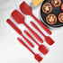 Silicone Spatula Set 6 Piece Kitchen Utensils for Cooking Baking and Mixing Heat Resistant Non Stick Rubber Spatula with 480 Degrees Fahrenheit He...