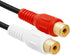 3.5mm Stereo Male to Dual RCA Female Red & White Audio Adapter Cable, 6 Inch, CNE499012...