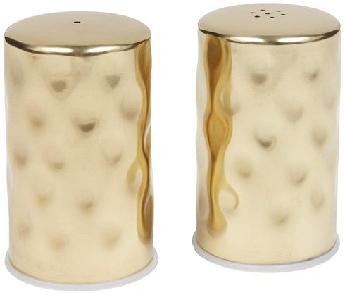 American Metalcraft GHSP2 Hammered Salt & Pepper Shaker Set, Gold, 2-Ounces Each...