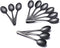 Buyer Star 12 Pieces Black Teaspoons 5.5-Inch Mini Coffee Spoons Stainless Steel Sugar Demitasse Espresso Spoons...