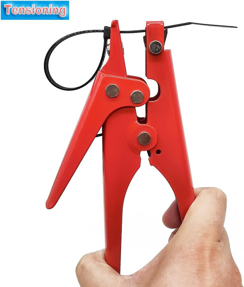 Zip Tie Tool - Zip Tie Gun for Tensioning and Cutting Plastic Nylon Cable Ties of Width Under 3/8 Inch...