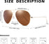 Pro Acme Classic Polarized Aviator Sunglasses for Men and Women UV400 Protection...