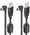 6.6Ft Charger Cable for Garmin GPS,(2 Pcs) 90 Degree Universal Mini USB Power Cable for Garmin GPS,Car Navigator Charger Adapter GPS Charger for G...