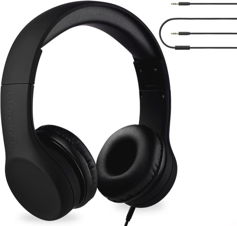 LilGadgets Connect+ Wired Kids Headphones for School with Microphone, Volume Limiting & Noise Cancelling On-Ear Headset with Cord, SharePort Techn...