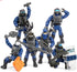 Special Forces Mini Military Action Figure with Weapons and Accessories Building Blocks Playset, 8 PCS Multiple Movable Joints SWAT Police Figure,...