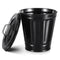 Mini Trash Can, Trash Can Desk Trash Can with Lid Office Garbage Can Countertop Tiny Waste Black Bathroom Garbage Can Basket Outdoor Trash Can for...