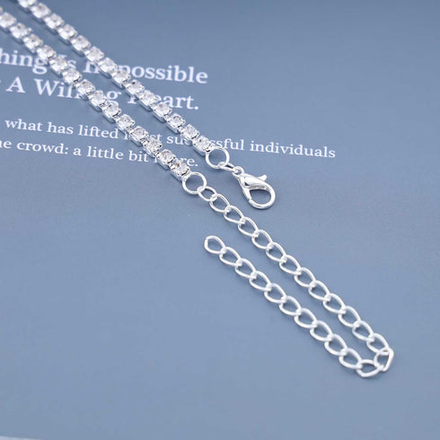 Boho Moon Star Anklet Bracelet Vintage Crystal Moon Ankle Bracelet CZ Tennis Chain Ankle Chain Bracelet Personalized Star Foot Chain Jewelry for W...