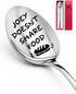 Joey Doesn't Share Food Spoon Funny Engraved Stainless Steel Spoon, Kitchen Dinner Spoon Tv Show Merchandise, for Friends Brother Sister Christmas...