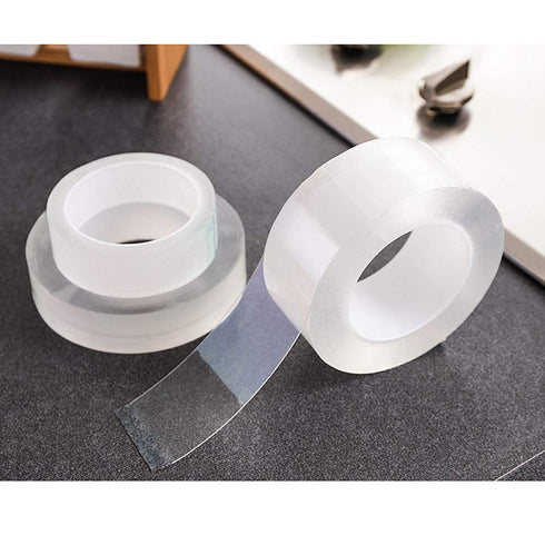 Acrylic Self Adhesive Caulk Strip Sealant Tape Caulk Sealer Decorative Trim Strong Caulking Adhesive Transparent Kitchen and Wall Sealing Tape -1....