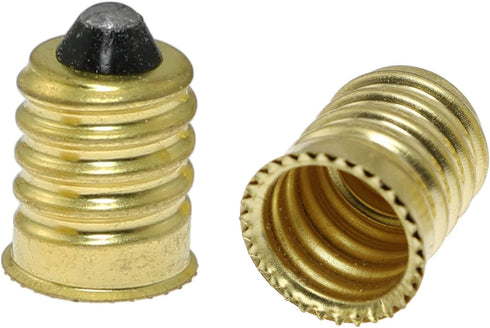 E14 to E12 Adapter SQXBK 8PCS Gold European Base to Candelabra Screw Lamp Adapter E14 to E12 Light Socket Reducer...