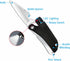 Led Mini Flashlight 6-in-1 Utility Folding Pocket Knife with Bottle Opener Glass Breaker Buckle Whistling Multi-Function Emergency Tool for Hiking...