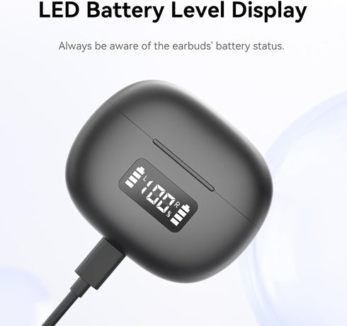 Multifunctional App Control Wireless Earbuds, Ultra Long Playtime, LED Power Display,Fast Charging, Headphones Bluetooth 5.3,Dual Microphone AI No...