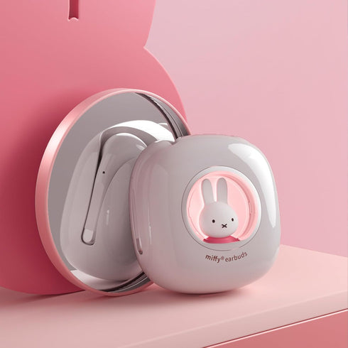 Miffy Bluetooth Wireless EarBuds Headset (Pink)?IPX5 Waterproof Ear Buds Headphones...