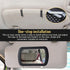 1 PC Car Sun Visor Vanity Mirror, Clip-on Automotive Cosmetic Vanity Mirror, Deluxe Makeup Sun-Shading Mirror, 6.57"x4.33" Universal Vehicle Inter...