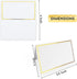 Place Cards Pack of 100 Premium Tent Name Place Cards for Table Setting with Gold Foil Border 2x3.5 inches - Perfect for Weddings, Banquets Dinner...