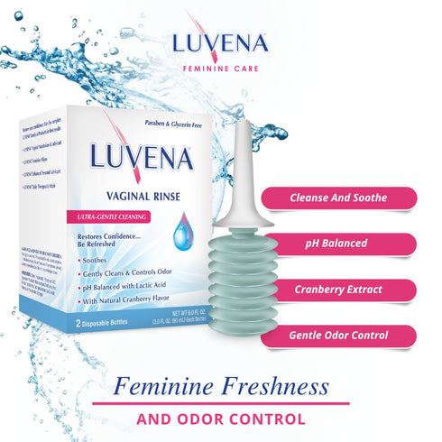 LUVENA Daily Personal Feminine Rinse - Ultra Gentle Wash to Maintain Freshness & Resist Odor - pH Balanced, Paraben Free, Gynecologist Tested - So...