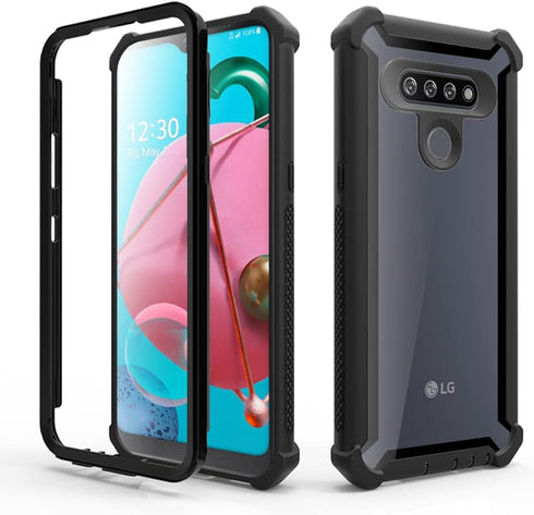 Asuwish Phone Case for LG K51/Reflect LTE/Q51 Cover Shockproof Proof Full Body Protective Heavy Duty Hybrid Dual Layer Cell Accessories LGK51 K 51...