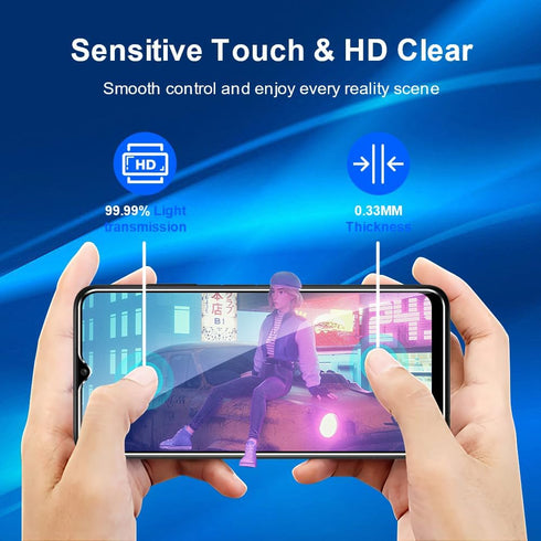 2+2 Pack Tempered Glass Screen Protector for Samsung Galaxy A03S 5G with Camera Lens Protector,Ultra HD, 9H Hardness,Case Friendly...