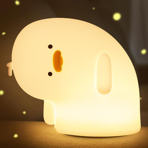 Attivolife Duck Night Light, Silicone Why Duck Lamp, Silica Gel Nursery Bedside Lamp with Dimmable Rechargeable, Best Decor for Bedroom Living Roo...