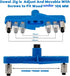 74 PCS Handheld Dowel Jig Kit, 2 in 1 Center Scriber Line Doweling Hole Jig with Wood Dowels Pins Drill Bits for Woodworking Drilling and Marking...