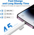 Stylus Pen for ipad, 10 Mins Charge Apple Pencil 1st/2nd Generation Bluetooth, Apple iPad Pen, Custom Shortcut Key, Palm Rejection,Tilt Sensitivit...