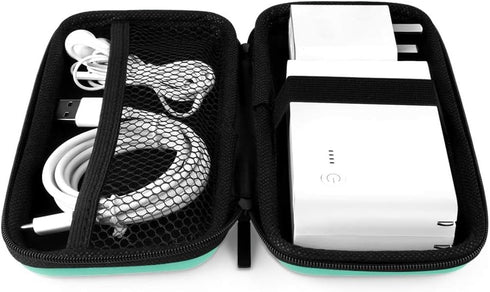 iMangoo Shockproof Travel Essentials Organizer Case, Small Accessories Hard Protective Pouch Electronics Purse for Women Men Zipper Tech Cord Cabl...
