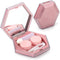 Contact Lens Case, Hexagon Sparkles Contact Lenses Cases with Mirror Remover Tool Tweezers Solution Bottle Portable Contacts Storage Container for...