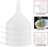 6 Pack - 3.5" Funnels for Filling Bottles -Multi-Purpose Funnels for Kitchen Use - Plastic Funnel Set with Long Reaching Spout - for Easy and Smoo...