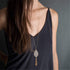 Leopard Print Long Pendant Necklace Dangle Drop Earrings Set for Women Leaf Tassel Necklace Tortoise Shell Acrylic Resin Earrings 6 PCS...