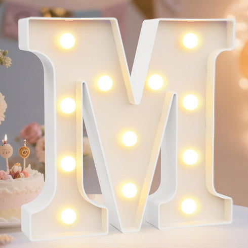 Pooqla LED Marquee Letter Lights Sign, Light Up Alphabet Letter for Home Party Wedding Decoration M...