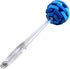 Soft Touch Kitchen Glassware Multi-Purpose Sponge Puff Dish Brush 11.5" with Clear and Comfortable Ergonomic Handle (1)...
